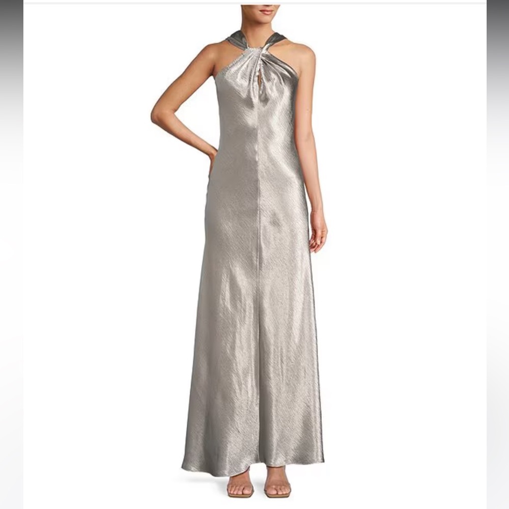 ANTONIO MELANI Silver Maxi Dress